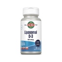 KAL Liposomal Vitamin D3 50 mcg, Yüksek Apsiyon Vitamin D, Liposomal Teknolojisi, Yüksek Potency Immune Support, Vegan Capsules, Gluten Free, No Soy, 30 Hizmet