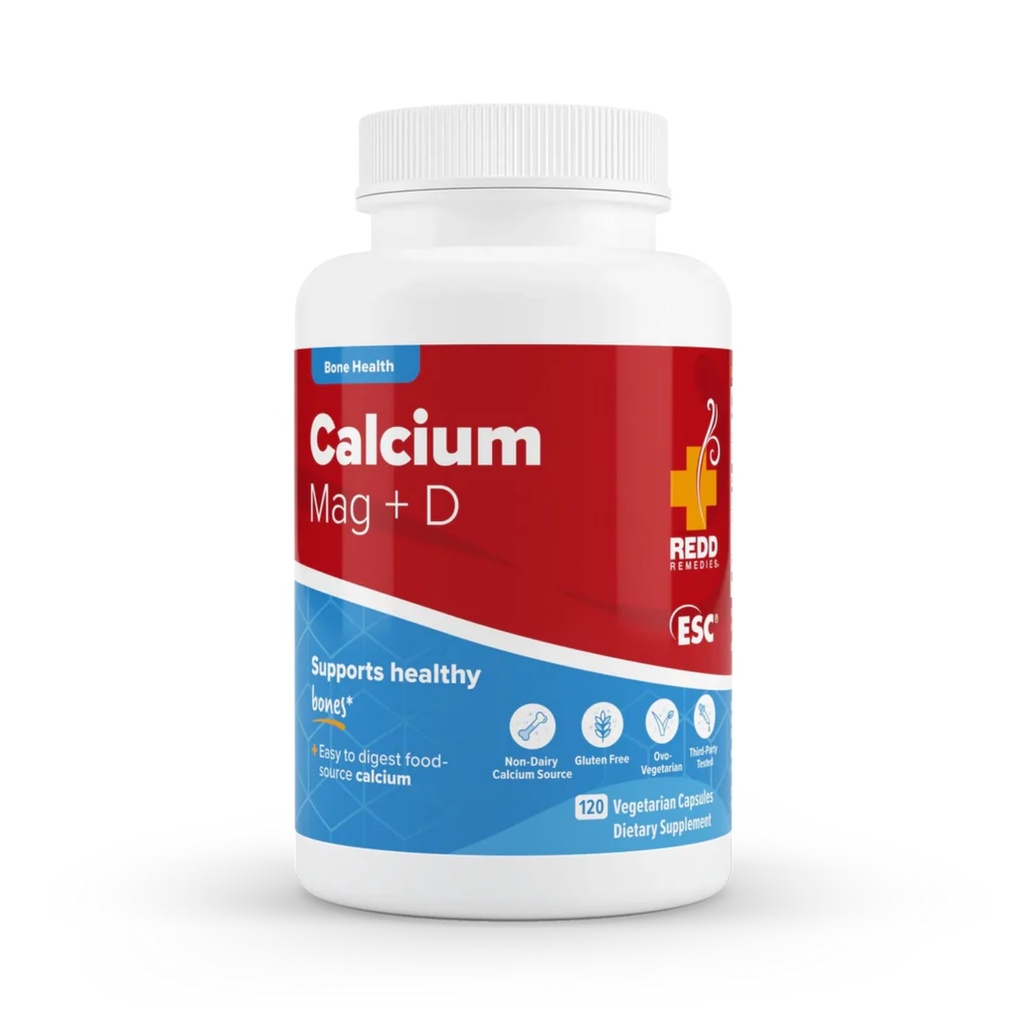 Redd Remedies, Steel Mag + D, Vitamin D3 ve Kalsiyum Güçlü Kemik Desteği için, 120 Vegetarian Capsules
