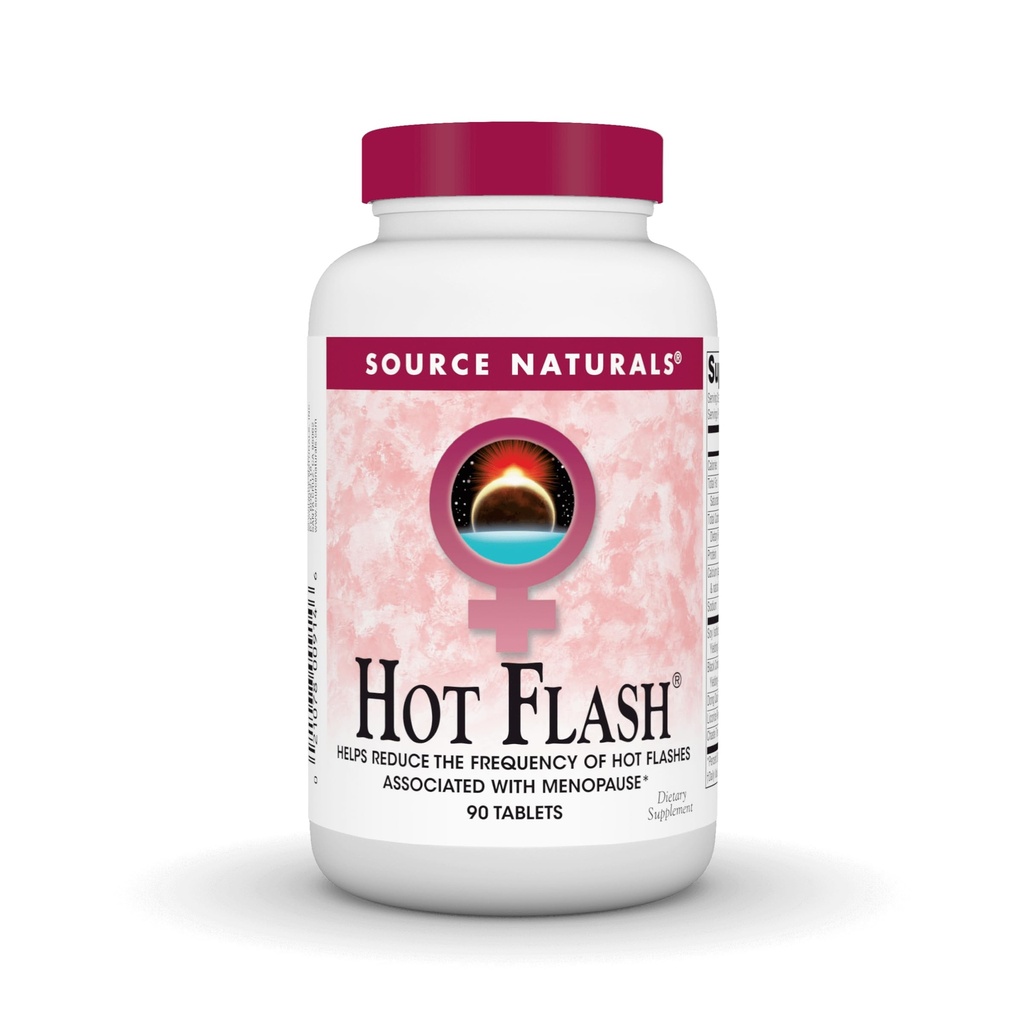 Source Naturals Hot Flash, Hot Flashes'in Frekansını Azlaştırmaya yardımcı olur* - 90 Tablet