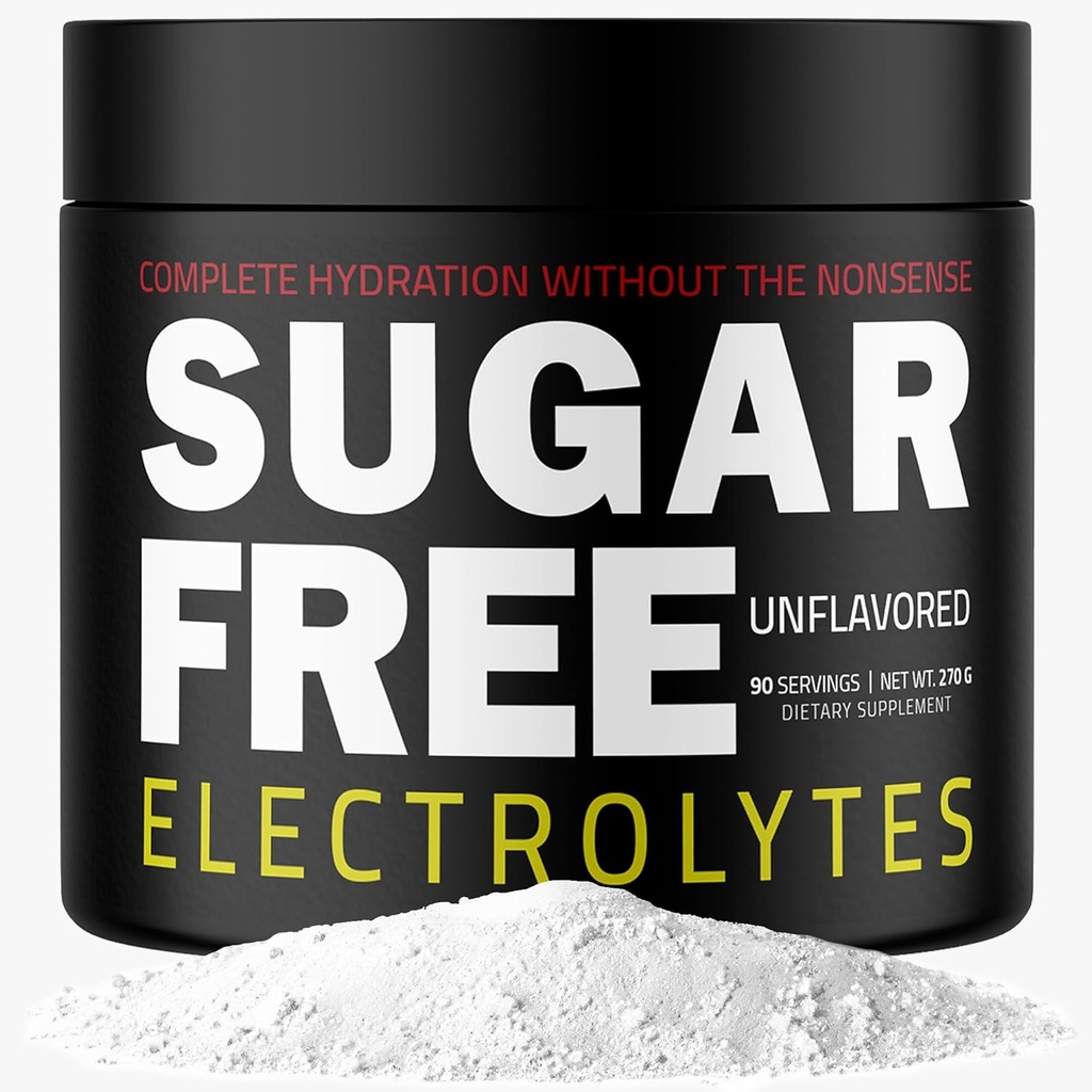 – Hızlı Hydration Toz, Zero Calorie, Essential Raw Electrolytes Mix, Keto Friendly with No Sugar, Raw Electrolyte Toz (Unflavored)