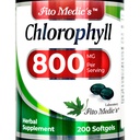 FITO MEDIC'S Lab - Chlorophyll - Pure - 800 mg per Service- 200 Softgels - Chlorophyll Capsules -Detox Cleanse, Greens Supplements- Chlorophyll Pills - Ultra yüksek Aborpsiyon.