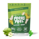 FocusFuel Enerji Chews – Green Apple Flavor (15 hizmet) – 100 mg Caffeine + B12, Magnezyum, Alpha GPC – Boost Focus & Energy – No Crash or Jitters