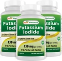 Hizmet başına en iyi Naturals P properties Iodide 130 mg - Diyet Supplement, 90 Tablet (3)
