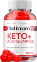 Platinum Keto ACV Gummies - Gelişmiş Formula Platinum Keto Plus ACV Gummies Apple Cider Vinegar Platinum ACV Gummies Diyetary Supplement Yorumlar Men Women (60 Gummies)