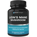 Organik Lions Mane Mushroom Capsules - 1800 mg Lion's Mane Mushroom Supplement in USA - Nootropic Brain Supplement and Immune Support - Lions Mane Extract Toz - 90 Veggie Caps