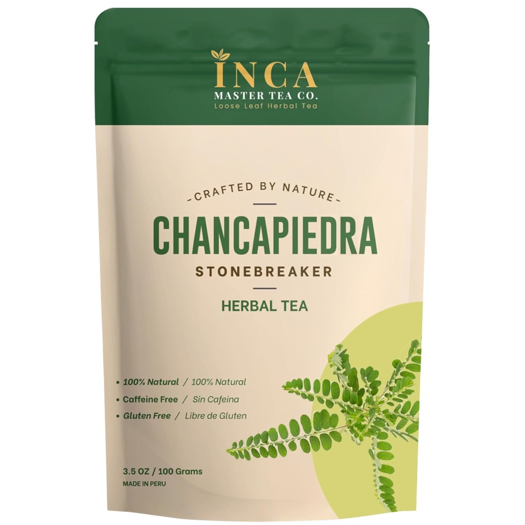 Inca Master Chanca Piedra Stone Breaker - 100% Natural Tea Kidney Stone Dissolver & Gallbladder Cleanse, 100 Grams (3.5 Ounces) Kidney Stone Desteği için