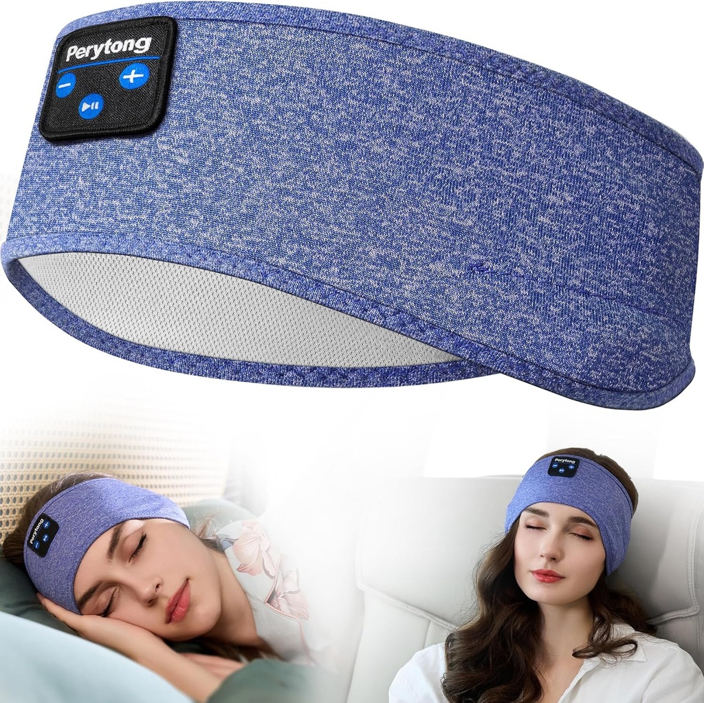 Perytong Sleep Kulaklıklar, Bluetooth Sports Headband, Ultra-Thin HD Stereo Konuşmacılar Uyku için Mükemmel,Workout,Jogging,Yoga,Insomnia, Air Travel, Meditasyon