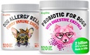 LEGITPET Vitaminler Köpekler ve Immune Support with Kelp, Colostrum & Bee Pollen 120 Yumuşak Chews and Probiyotiks for Dogs with Natural Digestive Enzymes 120 Soft Chews - Made in USA