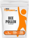 BulkSupplements.com Bee Pollen Toz - Superfood Supplement, Bee Pollen Supplement, for Immune Support - Gluten Free, 1g per Service, 250g (8.8 oz) (Pack of 1)