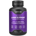 Naturalis Silymarin Milk Butle 1300 mg B Kompleksi & Amino Asits | 13-in-1 Liver Cleanse, Detox & Tamir | 120 Liver Essential Softgels