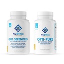 NuEthix Formulations Detoxification and Microbiome Balance Supplement Sche of Opti-Pure, 30 Hizmet ve Gut Defender+, 90 Hizmet
