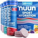Nuun Sport Electrolyte Tabletleri, Magnezyum, Pyum, Chloride & sodyum, Gluten Free & Vegan, karma Flavors, 4 Pack (40 Hizmet Toplamı)