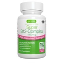 Igennus Sublingual Vitamin B12 Kompleksi 1000, Metilcobalamin, Adenosylcobalamin & Hydroxocobalamin, High Abors & Clean, 180 Servisler, Sugar-Free & Vegan