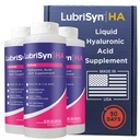 Lubrisyn Hyaluronik Asit Oral Ortak Supplement - İnsanlar için Sıvı HA Formula - Ortak Destek, Hareketlilik, Flexability, Hydration & Health Function for Men & Women - Original 3 x 11.5oz