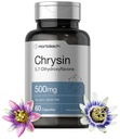 Horbäach Chrysin Supplement | 500 mg | 60 Capsules | Passion Flower Extract | Non-GMO, Gluten Free Supplement Supplement