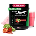 JYM Supplement Science Pre JYM Strawberry Kiwi Pre Workout Toz - BCAAs, Nootropics, Kretine HCI, Citrulline, Beta-Alanine, Betaine, Taurine, Huperzine 30 Hizmetler