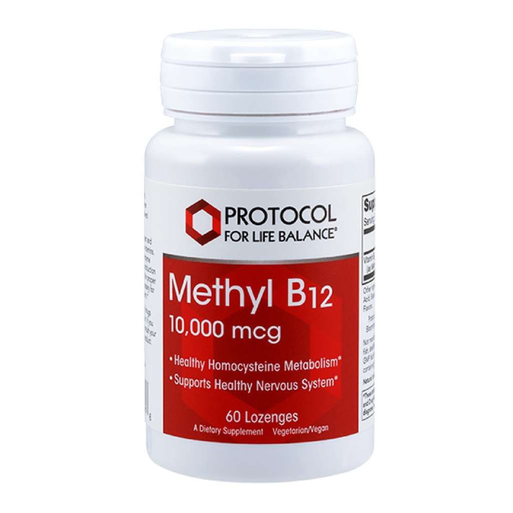 Protokol Metrik B12 10.000 Telefon - B12 Vitamini - Enerji Desteği ve Beyin Tamamı - 60 Lozenges