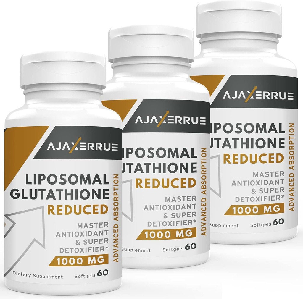 1400 mg Liposomal Glutathione, Superior Abvitamin Kompleksi C, Hyaluronik Asit, Liver Detox, Beyin, Skin, Skin