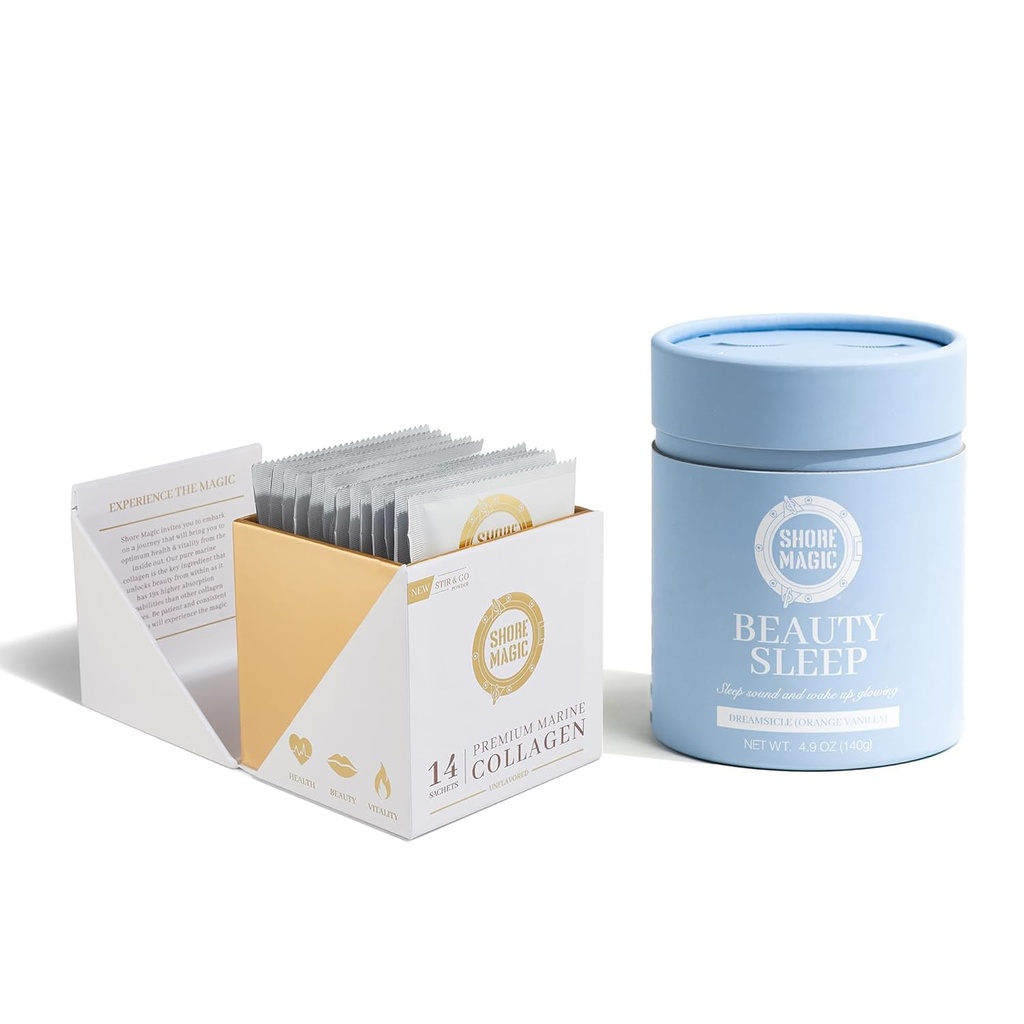 Beauty Sleep and 14 Day Premium Marine Collagen to Go Packets The Magic Hours Setleri