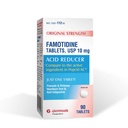 Glenmark Treatments Original Strength Famotidine Tabletleri, 10 mg, Heartburn Yardımı için asit tayini, 90 Count