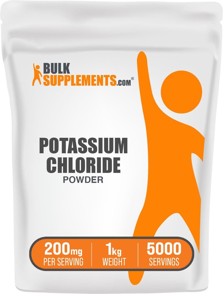 BulkSupplements.com P properties Chloride Toz - Salt Substitute, P properties Salt - Gluten Free, 200 mg per Service, 1 kg (2.2 lbs) (Pack of 1)