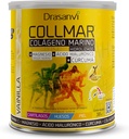 Drasanvi COLLMAR Hydrolyzed Collagen with Magnesium and Turmeric 300g Powder Vanilla Flavor - for Muscle Growth anda Gluten Free