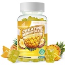 Erkekler ve Kadınlar için Kreatif Monohidrat Gummies Kompleksi - İleri Formula W/L-Taurine + Vitamin B12, Sugar Free Chewable Supplement,90 Pineapple Gummies Kompleks
