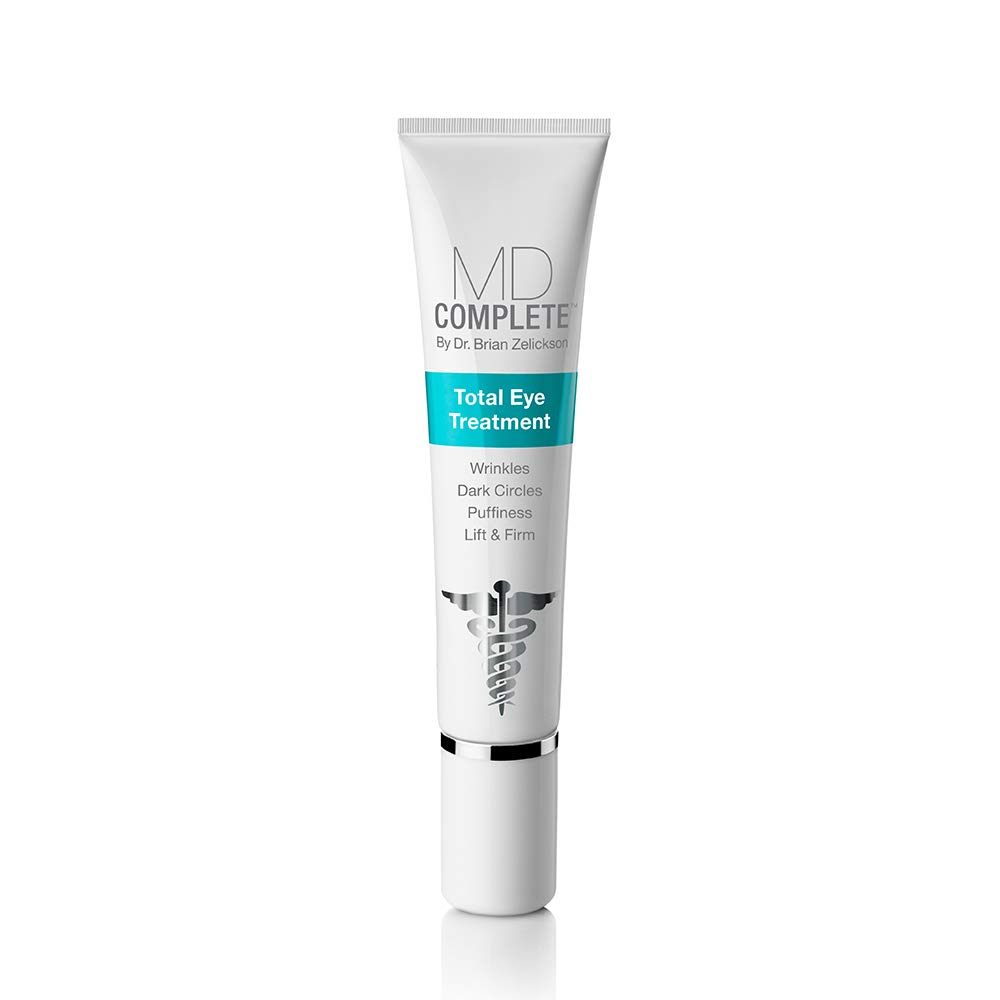 MD Complete Total Eye Tedavisi | Anti-Aging Hydrating Skin Renewal Eye Treatment | with,, Vitamins C & E and Hyaluronic Acid for Wrinkles, Fine Lines ve Crows Feet 0,5 fl ozzzz