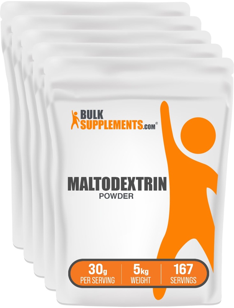 BulkSupplements.com Maltodextrin Toz - Enerji Boost, Food Grade - Unflavored & Gluten Free, 30g per Service, 1kg (2.2 lbs) (Paket of 1)