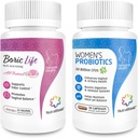 NutraBlast Boric Acid Vaginal Suppories Sche with Vaginal Probiyotiks | Supports Odor Control | Digestive, UT & Intimate Health | Sağlıklı Intimate Balance (30 Count)