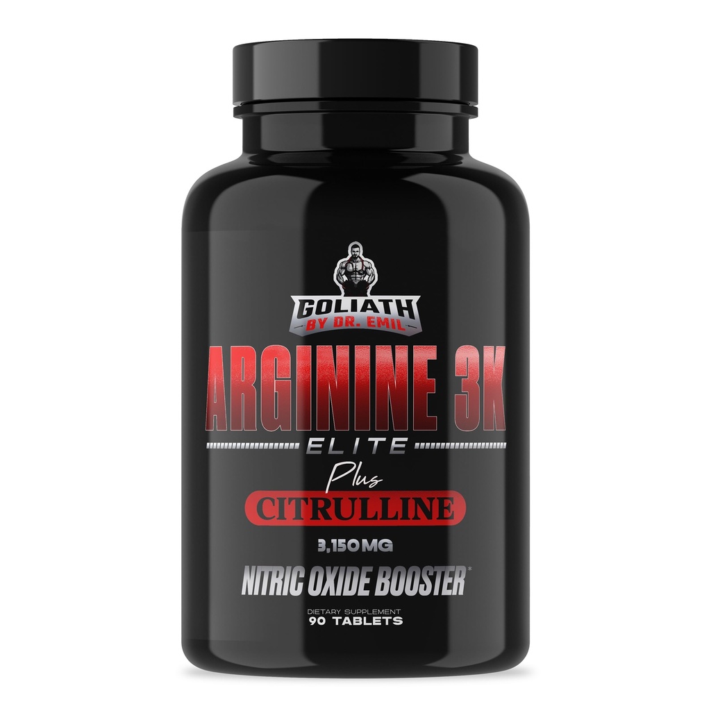 Dr. Emil - Elite L Arginine (3150 mg) + L-Citrulline En Yüksek Dose - Vascularity, Endurance ve Kalp Sağlığı (AAKG ve HCL) - 90 Tabletler