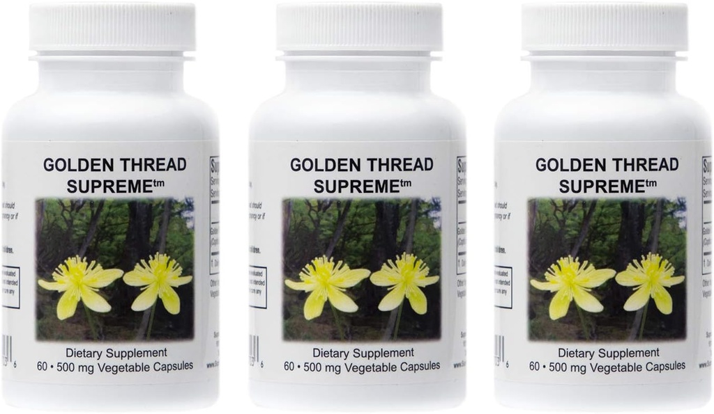 Yüksek Beslenme Altın Konu Yüksek, 60 Saf Coptis Chinensis Vegetarian Capsules | Three Pack