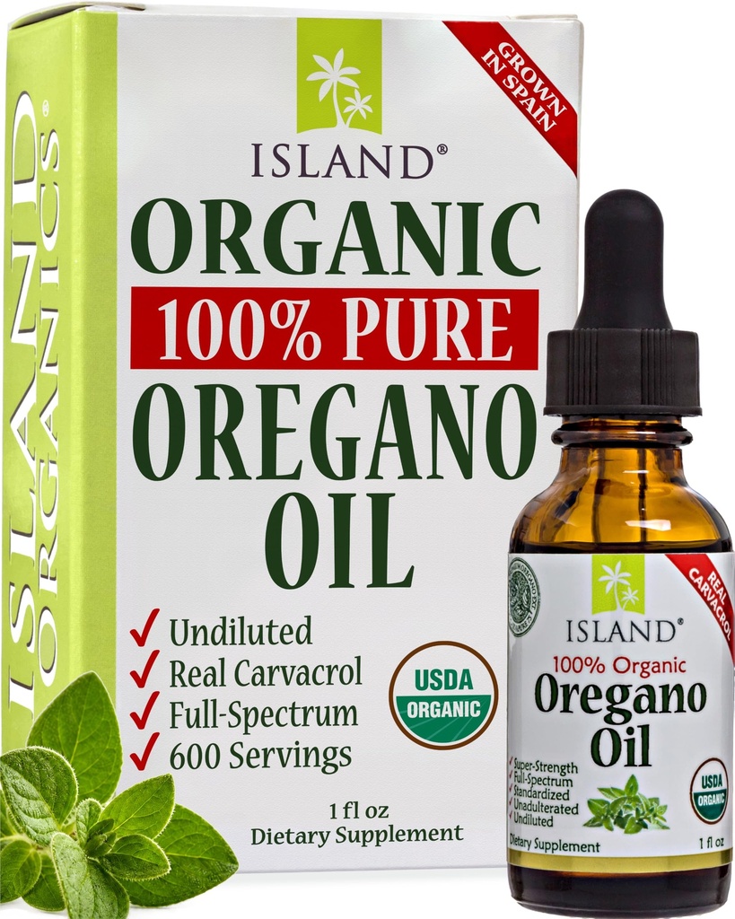 Oregano Oil Organic Drops, 100% Pure Undiluted Wild Oil of Oregano Extract