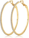 MOROTOLE 14K Gold Renstone Hoop Earrings - Moda İnce Big Hoops, hipoallergenic, 20/30/40/50 /70mm