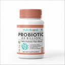 Probiyotik Fibre Mix Veggie Capsules ile Probiyotik - 60 Milyar CFU -10 Probiyotik Strains/Easier Digestion,Fuller Beslenme /Organic / Natural for Women & Men (60.0 Hizmet)