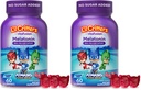 L'il Critters PJ Maskes Gummy Melatonin Supplement for Kids, Drug-Free Sleep Support, 60 Gummies (Pack of 2)