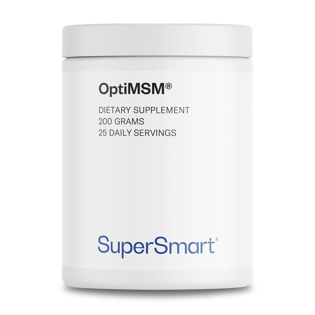 Supersmart OptiMSM (Patented & Higheight Formula) - Methane MSM Toz Supplement | Vegan & Gluten Free - 200 g