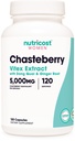 Nutricost Chasteberry Supplement for Women 120 Capsules, 5000 mg Equivalent Per Service (500 mg of 10:1 Ekstraksiyon), Dong Quai & Ginger Root Extract, Vegetarian, Gluten Free & Non-GMO