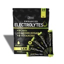 Gelişen Elektrolyte Toz Çelik Paketleri (Lemon Lime | 20 Packets) w/ 0 Sugar +BCAAs +B-Vitamins Electrolyte Supplement w Pids çinko & Magnezyumtion - Keto Electrolytes