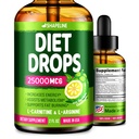 Diyet Drops - Kadınlar ve Erkekler için baskıcı - ABD'de yapılan - Doğal Metabolism ATM - Garcinia Cambogia, L-Arginine & L-Glutamine 2 Fl Oz