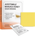 Manuka Honey Yara Bakım - Tatlı Yara 2" x 2" Honey Medical Bandage Yara Bakım Patch for Minor Abrasions, Cuts, Lacerations, Scald ve Burns for Yaralar,10 Adet