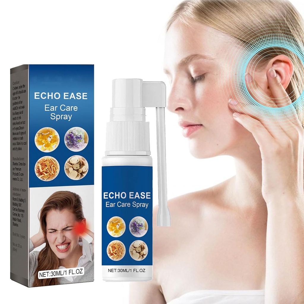 GERRIT Echo Ease Tinnitus Inhaler, Tinnitus Relief Spray for Ringing Ears Device, Echo Ease Tinnitus Relief Spray (1PCS)