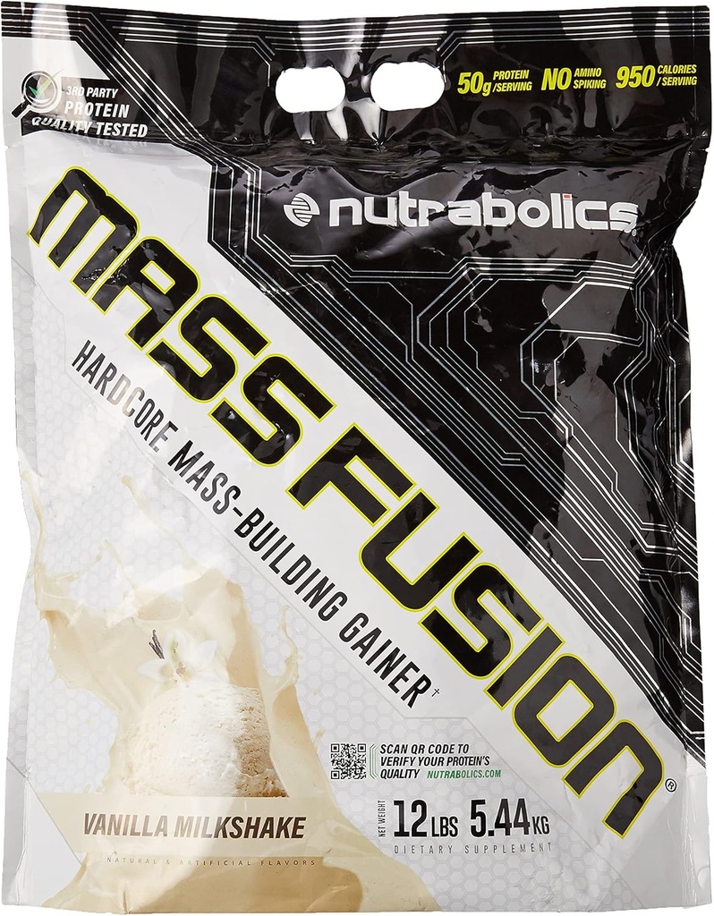 Nutrackss Mass Fusion (Vanilla Shake, 12 Ib (29 Hizmet)