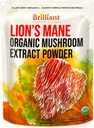 Ellie'nin En İyi Aslanları Mane Mushroom Extract Toz Supplement Organik 228 Hizmet - En Yüksek Potency için Çift Taklit - Kahvede Ayrılma, Çay, Su vs. 8oz