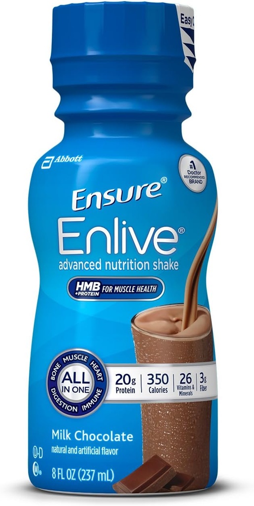 Encan Gelişmiş Beslenme 20 gram proteinle Shake, Meal Change Shakes, Milk Chocolate, 8 fl oz, 16 sayı