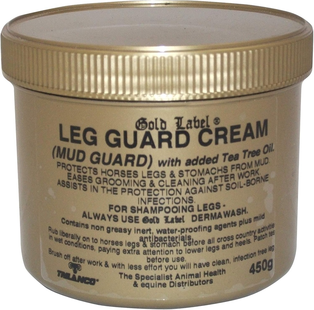 Leg Guard Cream, Gold Label, Mud Protection for Horses, 450 Gm
