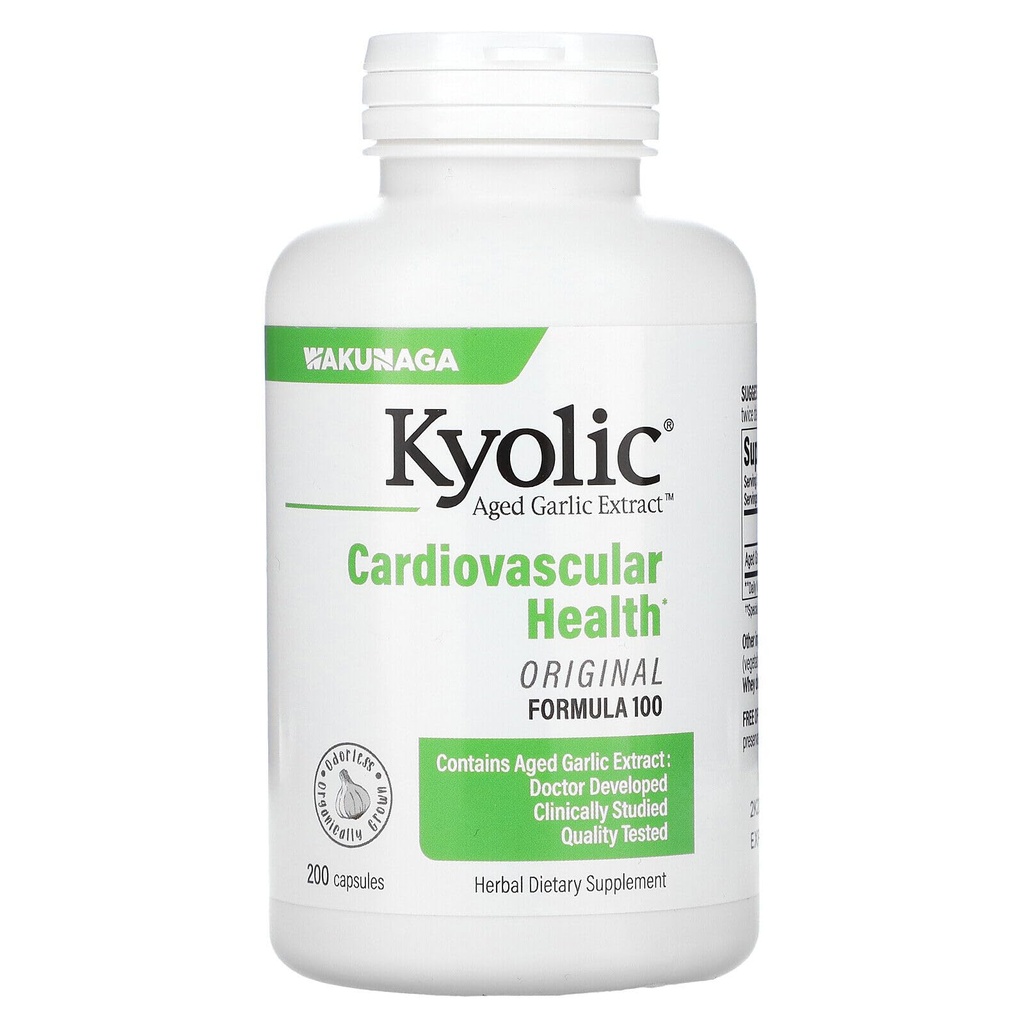 Kyolic Aged Extract Extract Cardiovascular Health Formula 100, 200 Capsule ( 1'in paketi)
