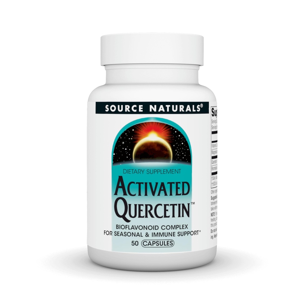 Source Naturals Aktif Quercetin, Bioflavano Kompleksi, for Mevsim & Immune Support - 50 Capsules