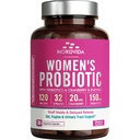 Women's Probiyotik, 120 Milyar ve 32 Strains with Cranberry, Prebiyotiks & Digestive Enzymes, Gut, Vaginal & Urinary Tract Support, 30 Gecikmeli Yayın Kapsülleri