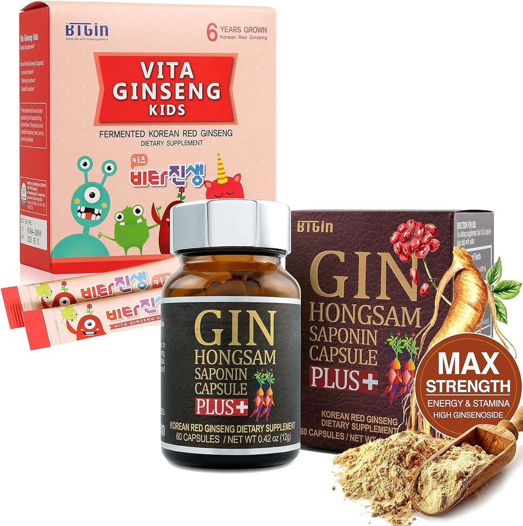 Gin Hongsam Saponin Capsule Plus + VITA Reality Kids Premium Sche